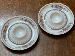 Hutschenreuther Porzellan Eierbecher-Teller mit Boden