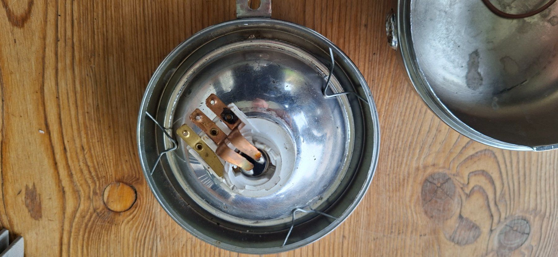 Lampade: Töffli Lampe Oldtimer Chrom Scheinwerfer Vintage Style – Usato da Buttisholz venduto da zih_w57z 3