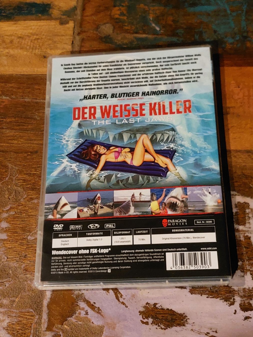 Tutti i DVDs: Der Weisse Killer, DVD Horror – Usato da Winterthur venduto da Belzarek 1