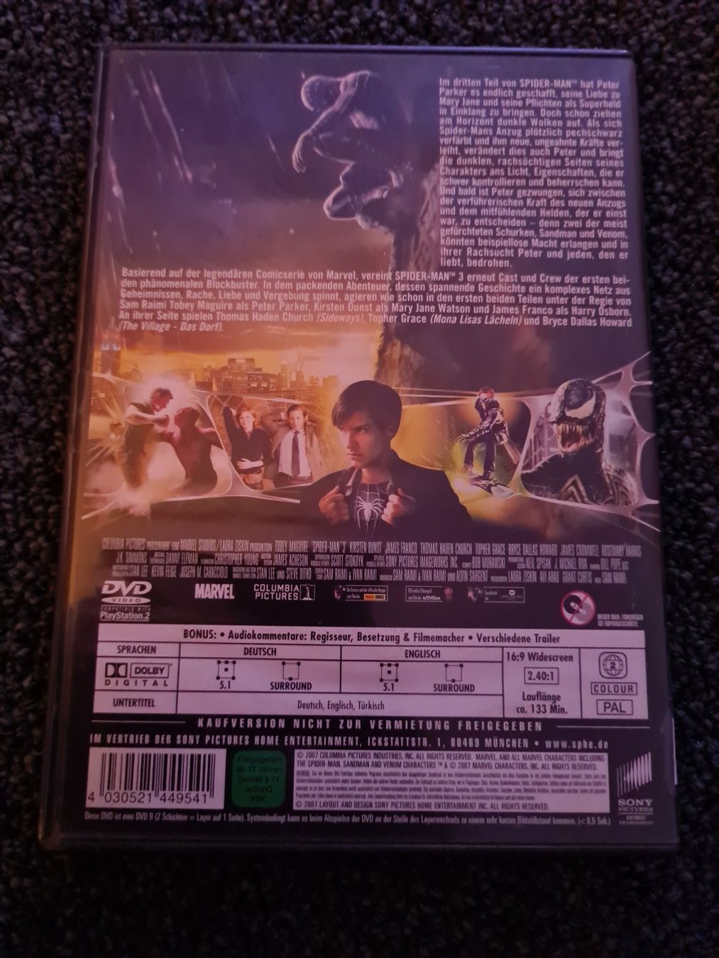 Tutti i DVDs: SPIDER-MAN 3(12638) – Usato da Ruswil venduto da M71 1
