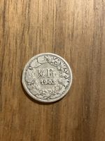 Pièce de monnaie 1/2 Franc Suisse 1903, état occasion