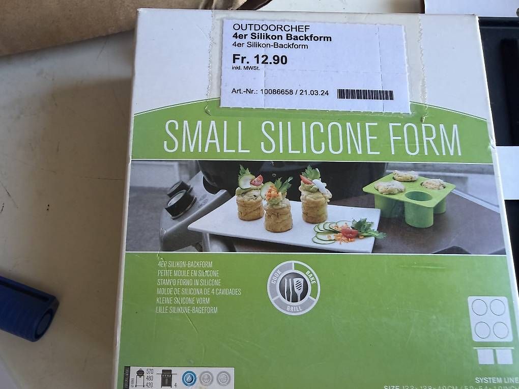 Teglie da forno: %2 Silikonmatten, Burgerpresse und Silikon Form, neu – Nuovo e nell'imballaggio originale da Necker venduto da liq24 3
