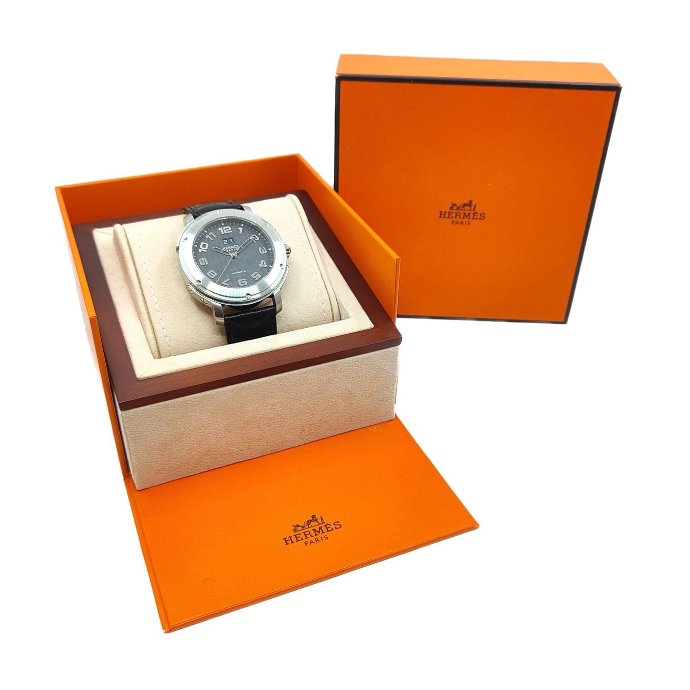 Hermès Orologi: Hermès Clipper Big Date Automatic – Usato da Montreux venduto da CashPay_Montreux 7