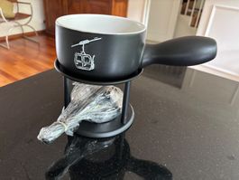 Fondueset für 2 Pers. "Gondelbahn" mit Rechaud  -  *NEU*