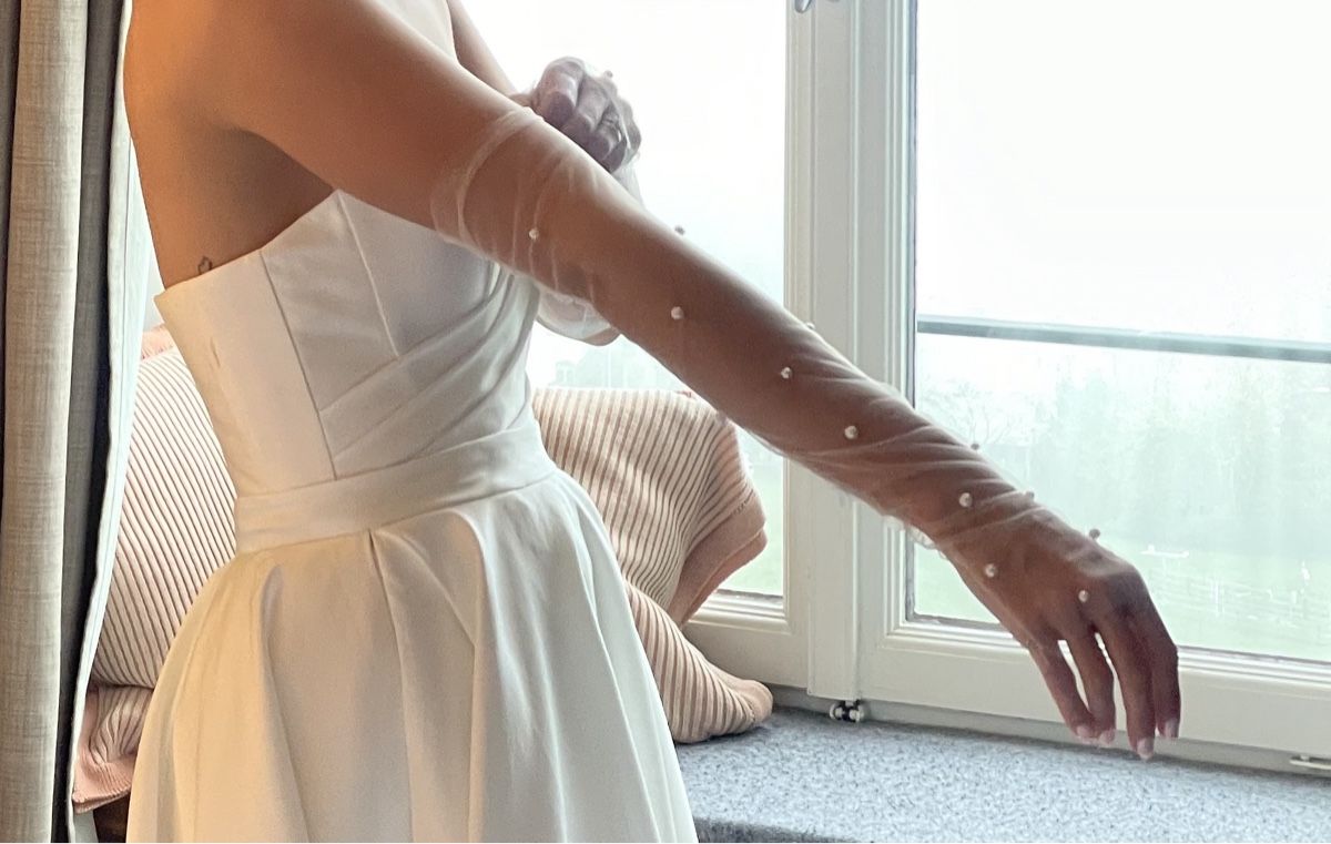 Handschuhe & Handstulpen: Hochzeit Handschuhe mit Perlen – Neu (gemäss Beschreibung) aus Uitikon Waldegg von sab271 2