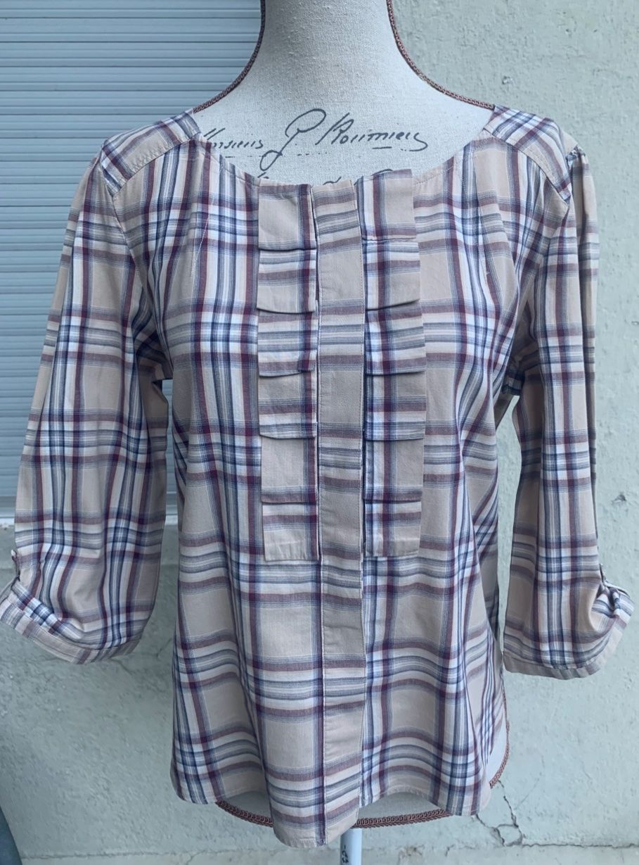 Camicette: Superbe blouse fine 100%coton bio EKYOG plis devant t.38 – Nuovo (secondo la descrizione) da Martigny venduto da only__you 1
