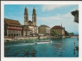 AK ca.1975 Zürich Limmatschiff , Zunfthaus zum Rüden
