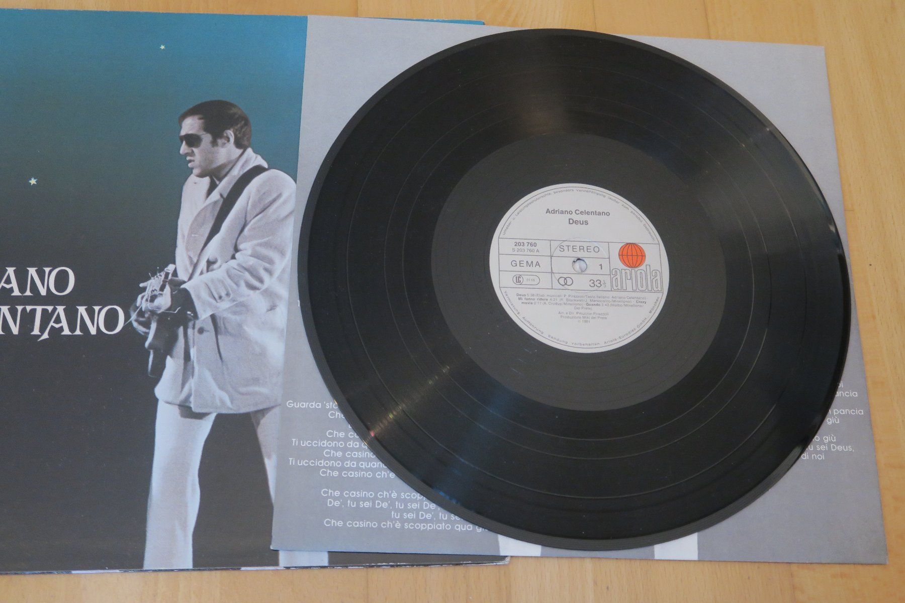 Dischi in vinile: Adriano Celentano – Deus – Usato da Thun venduto da Karibu70 3