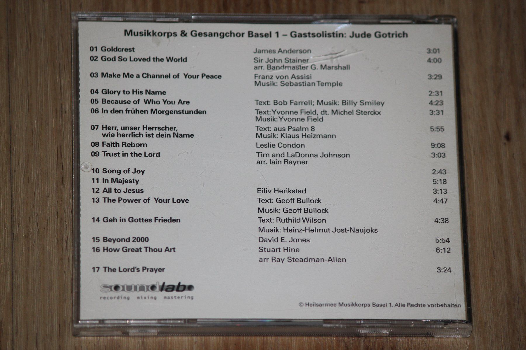 CD: HEILSARMEE - Musikkorps & Gesang Basel 1 – Usato da Wichtrach venduto da LuckyLuke69 1