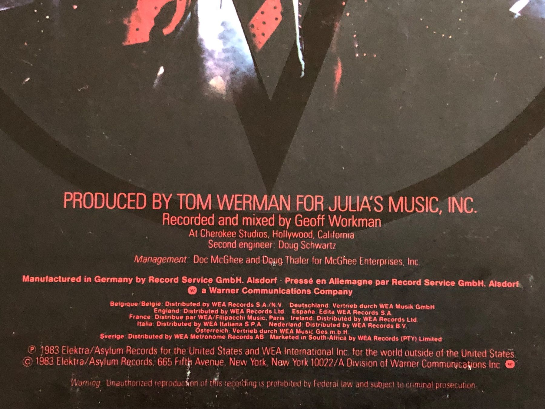 Schallplatten: Mötley Crüe. 1983. Shout At The Devil – Gebraucht aus Faulensee von Mizuno06 4