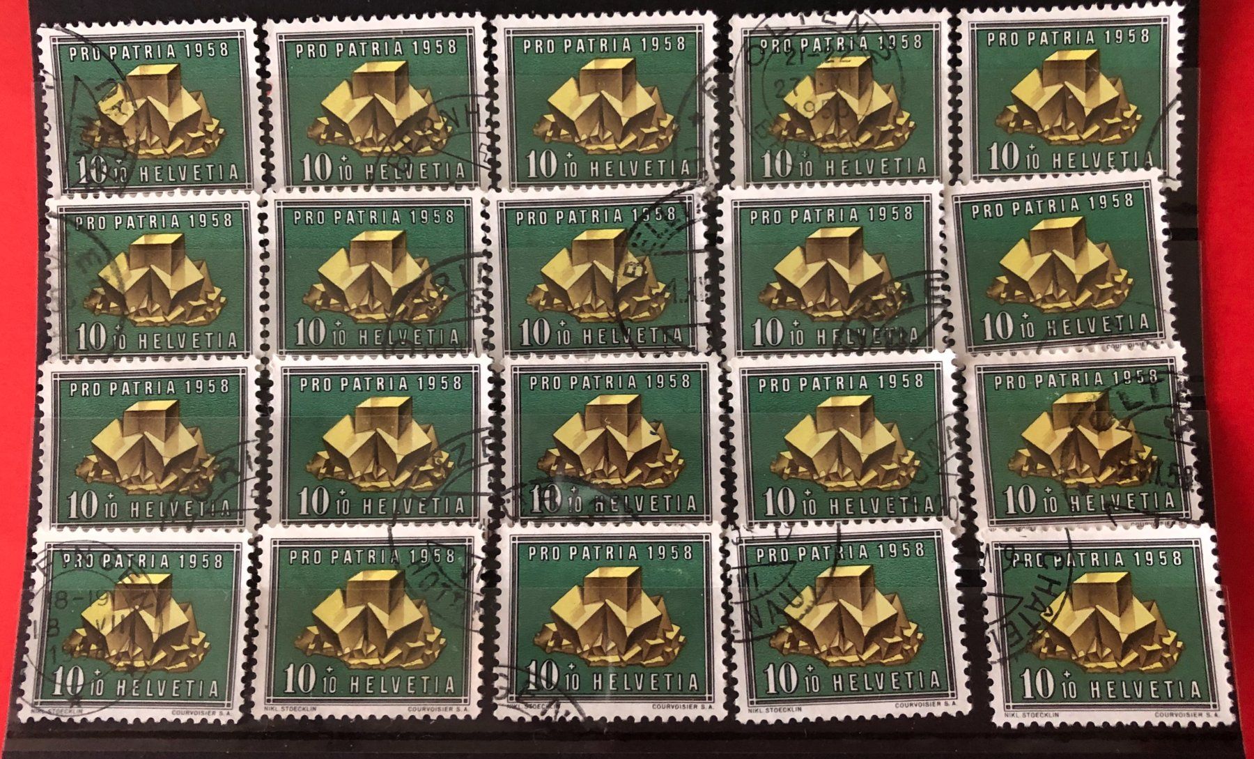 Tutti i francobolli: Nr.B 87 Steckkarte mit Stempel – Usato da Aarau venduto da Billa007