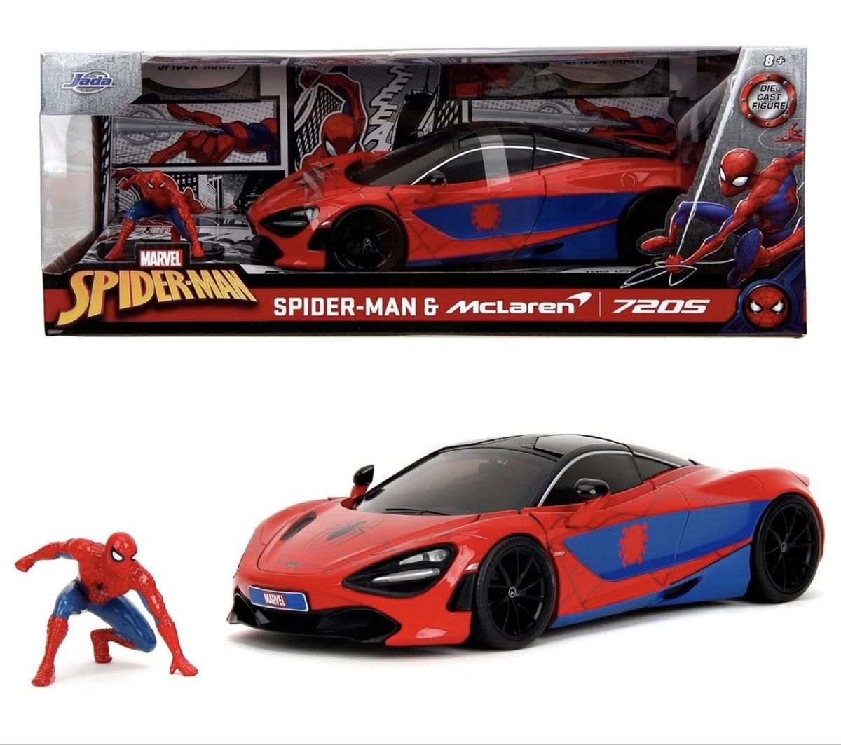 Mclaren Voitures modèles: McLaren 720S Spiderman 1:24 – Neuf avec emballage d'origine à Basel par Zomeg