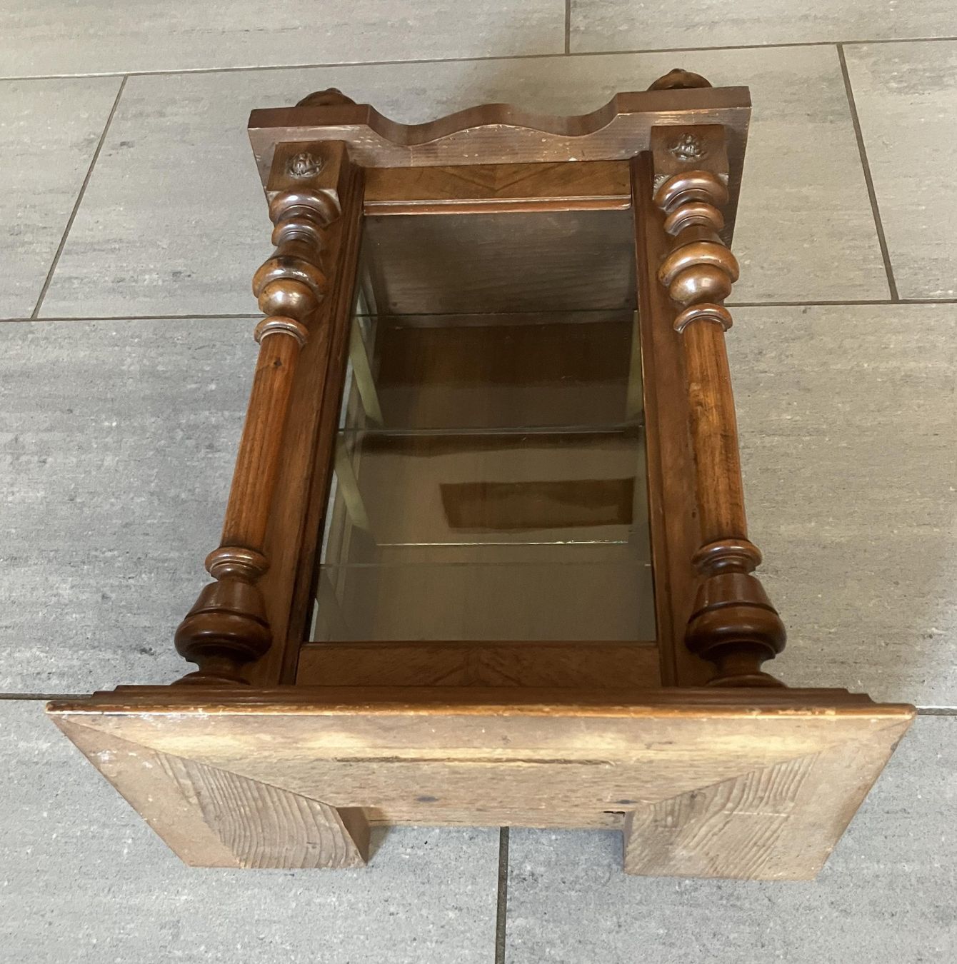 Vitrinen: Mini Uhrenkasten Vitrine  Holz – Gebraucht aus Bichelsee von Gloeckner 1