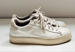 AllSaints Sneakers in Beige / Greige mit Wildleder-Details 