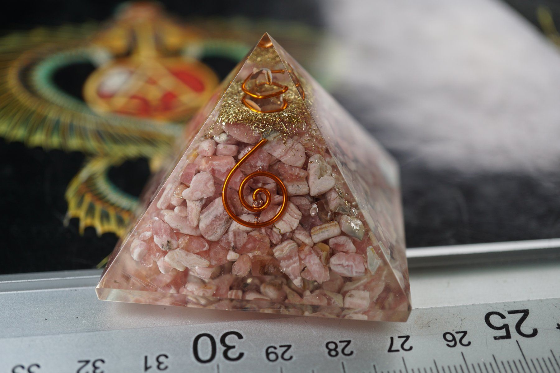 Mineralien & Heilsteine: Rhodochrosit    -Orgonit - Pyramide by TOPSTONE – Defekt aus Eschenbach SG von topstone 2