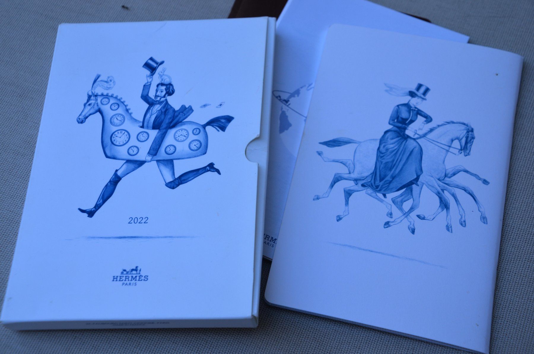 Hermès Schreibblöcke: Hermès Jahrestagebuch / Annual agenda notebook – Gebraucht aus Collonges von Auganien 2
