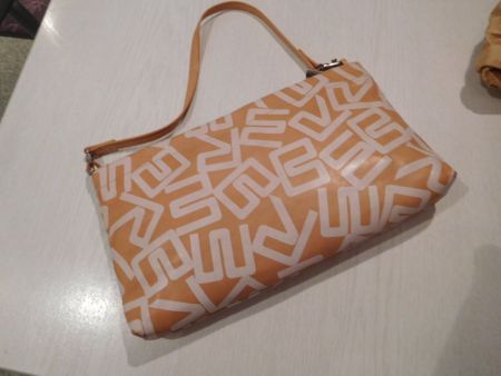 BREE Abendtasche Clutch Echt Leder 26x15cm
