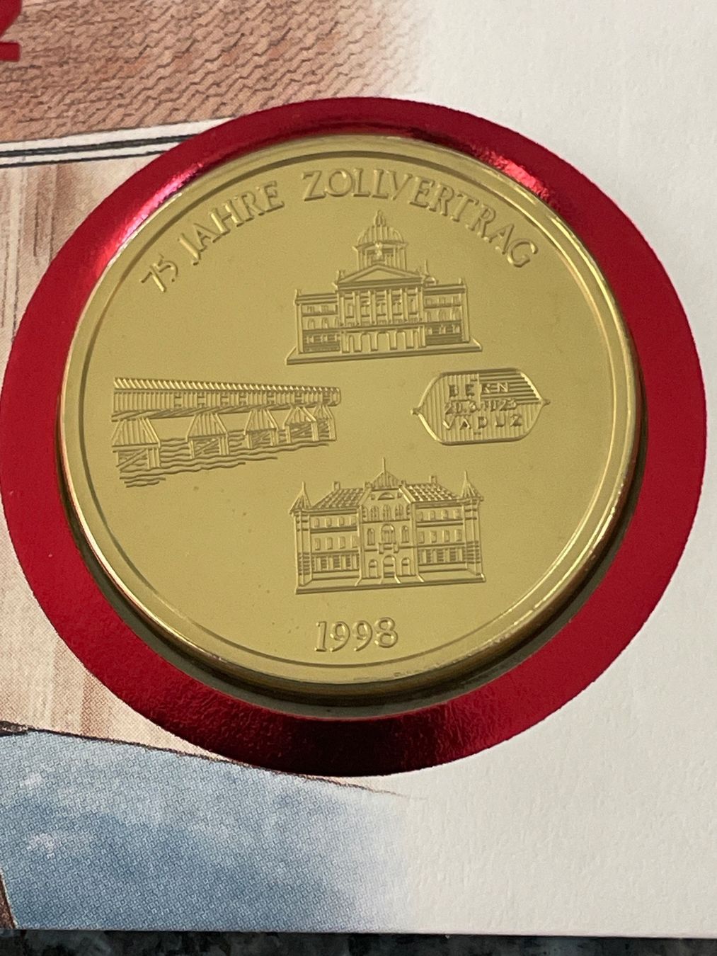 Tutti le monete: Numisbrief 75 Jahre Zollvertrag Schweiz/FL – Nuovo (secondo la descrizione) da Schlossrued venduto da Julio25 1
