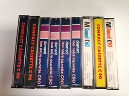 Kompakt Kassetten C90 und C60 8 Stk. Neu