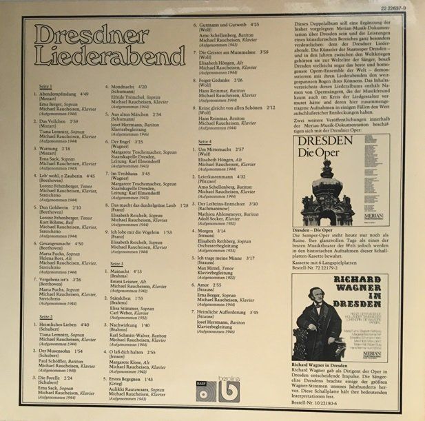 Dischi in vinile: Dresdner Liederabend (2 LPs) – Usato da Grüningen venduto da azulamarillo_vinyl 1