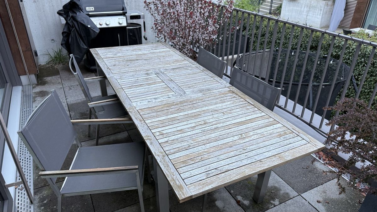 Giardimo Tischset: Giardimo garden table set (including 4 chairs) – Gebraucht aus Langnau am Albis von sergir
