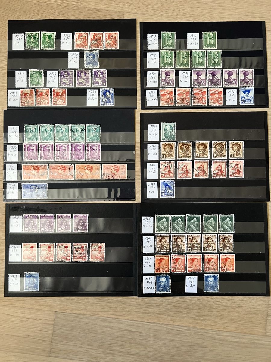 Alle Briefmarken: PJ Sammlung auf über 50Stk. Steckkarten – Gebraucht aus Braunau von Desil2511 3