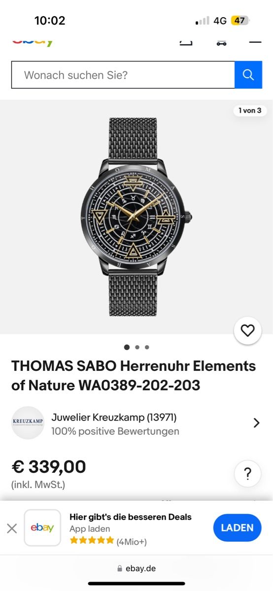 Thomas Sabo Orologi: Thomas Sabo Uhr – Nuovo e nell'imballaggio originale da Dübendorf venduto da SwissSki26