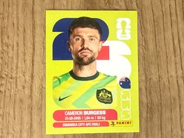 Panini FIFA World Cup 2026 Sticker Cameron Burgess AUS 8