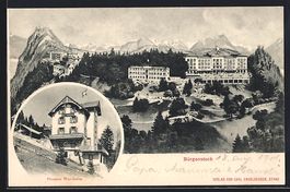 Bürgenstock, Pension Waldheim, Panorama
