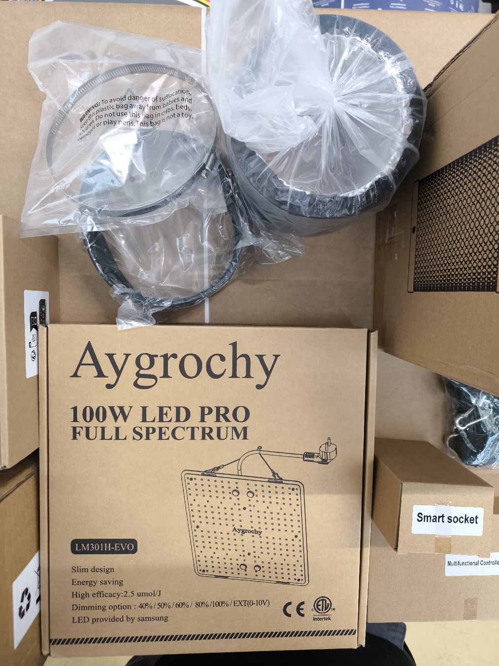 Growbox Altro: Aygrochy LED Grow Lampe 100W +smart Controller+Filter+ venti – Nuovo e nell'imballaggio originale da Oftringen venduto da Citrus5 9