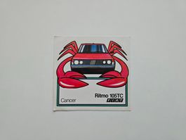 Alter Fiat Ritmo 105TC  Sticker / Aufkleber