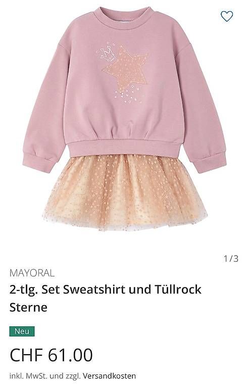 Kleider & Röcke: Ganz neues Set Pullover & Rock von Mayoral Gr. 116cm – Neu (gemäss Beschreibung) aus Richterswil von Lea_Schmidt 4