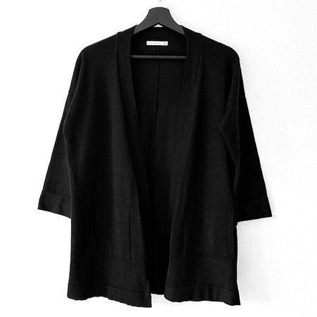 ZARA | Lange offene Feinstrickjacke S | Cardigan Strickjacke