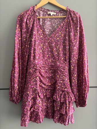 LoveShackFancy Kleid, Gr. S, Blumenmuster, Top Zustand!