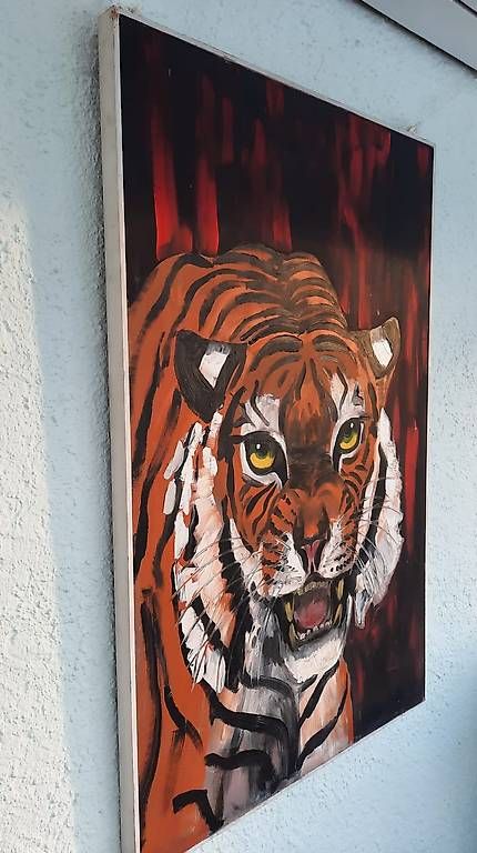 Dipinti: Tiger Ölbild – Usato da Zuckenriet venduto da Delta31 2