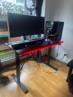 Gaming Tisch höhenverstellbar mit RGB Beleuchtung gebraucht