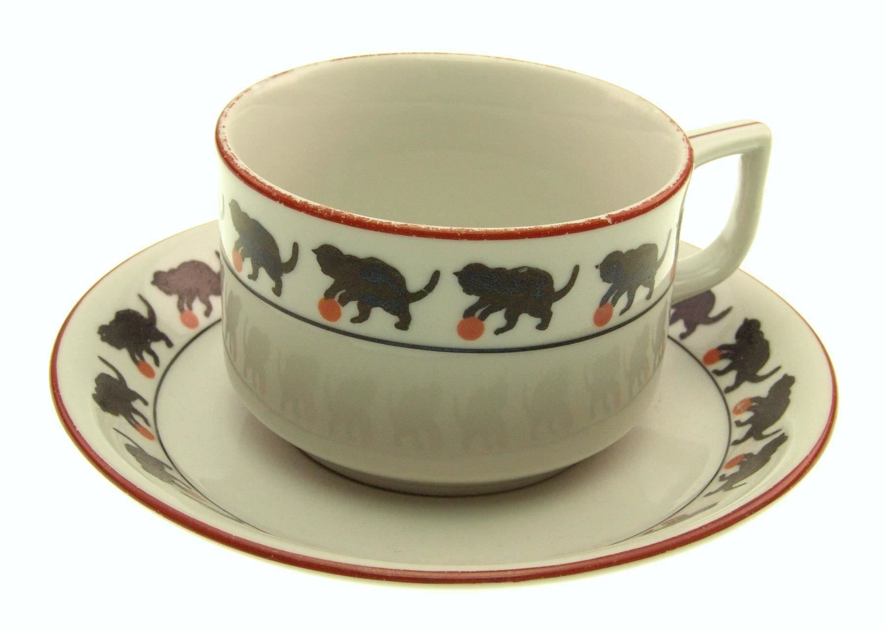 Set di piatti: Kindertasse mit Teller Katzen 1944 – Usato da Schmitten FR venduto da fliessigs_Biendli 1