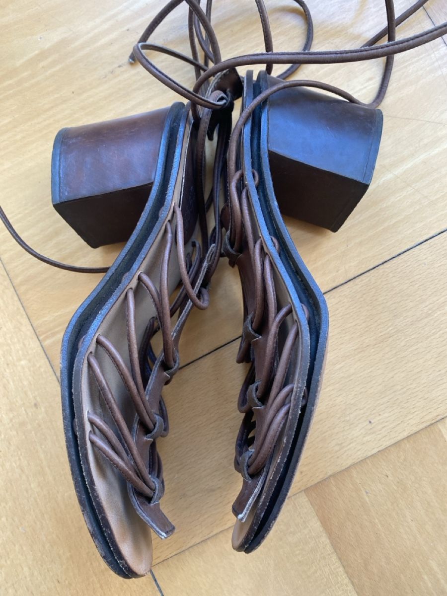 Sergio Rossi Damenschuhe: Sergio Rossi Sandalen Gr. 38, Leder – Gebraucht aus Zürich von BarbaraSxh 3