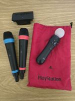 Playstation SingStar Mikrofone mit Move Controller u. Tasche