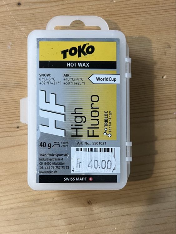 TOKO Skiwachs Gelb - Für Temperaturen Von 0°C Bis -6°C