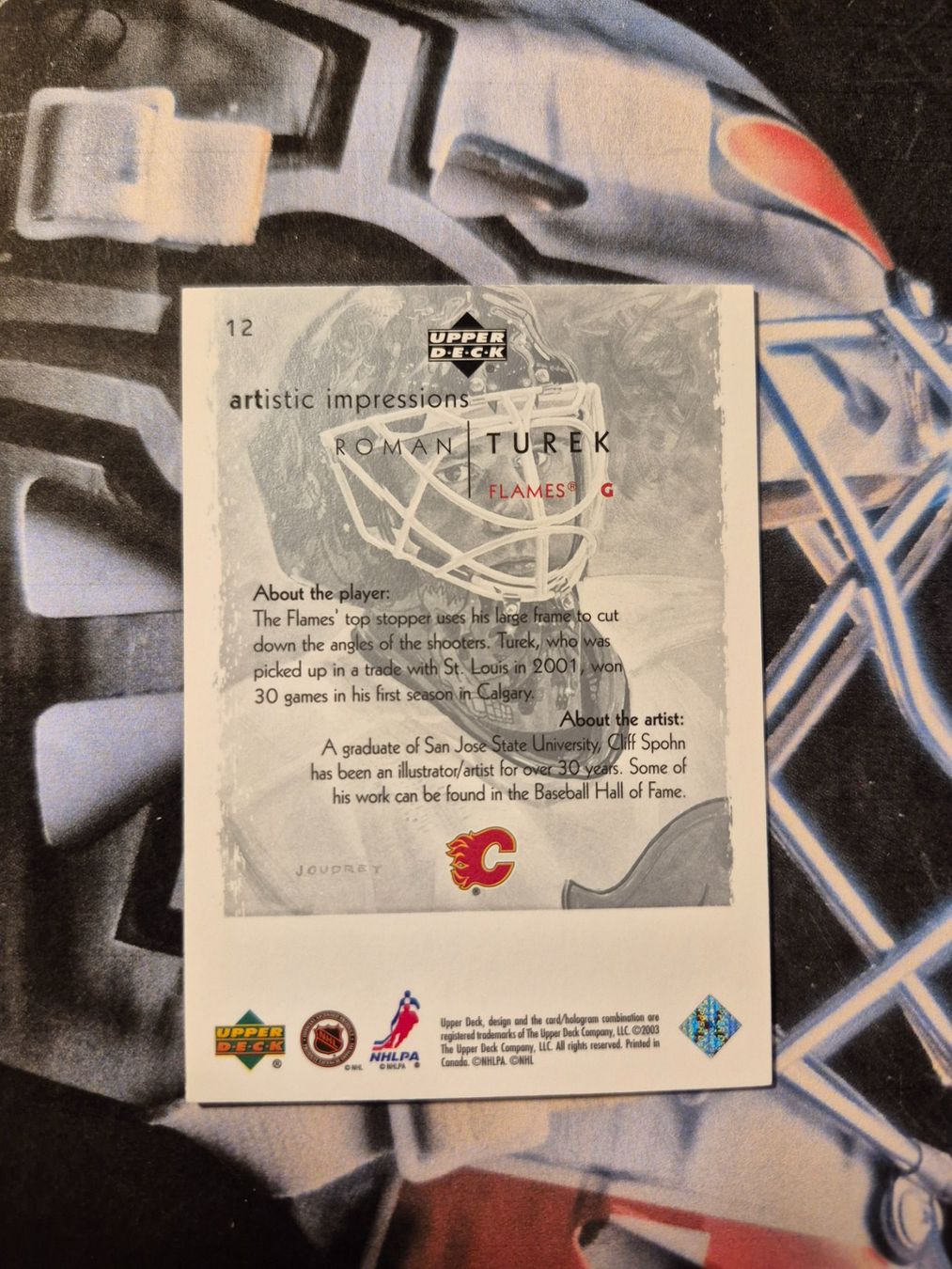 NHL Carte collezionabili: NHL Roman Turek Calgary Flames – Usato da Treiten venduto da Sauber73 1