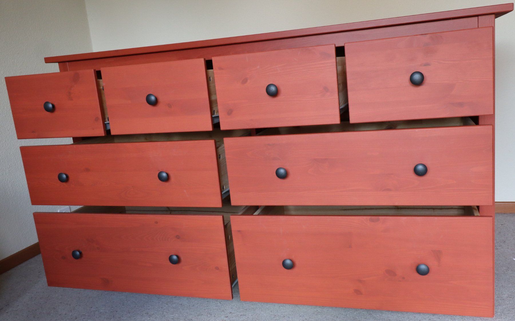 Cassettiere: Kommode - IKEA HEMNES mit 8 Schubladen Rostrot – Usato da Hagendorn venduto da and_f6dj 1