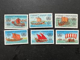 LiBYA-Old Ships-6 St.,1983 **  (E231)
