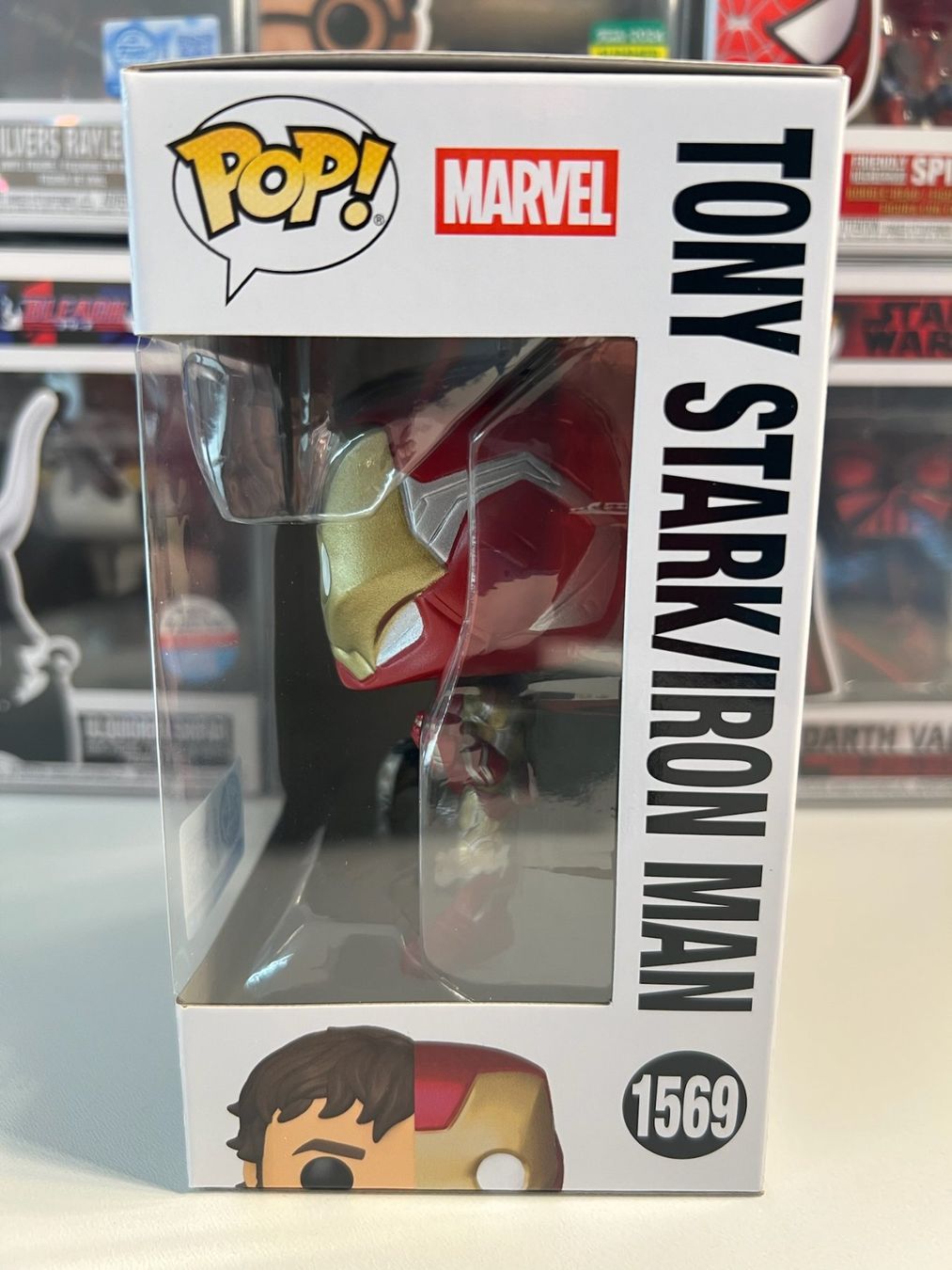 Funko Statuette: Funko POP! Marvel Split Tony Stark / Iron Man Edit. Limitée – Nuovo e nell'imballaggio originale da Le Mouret venduto da perfectbijou 3