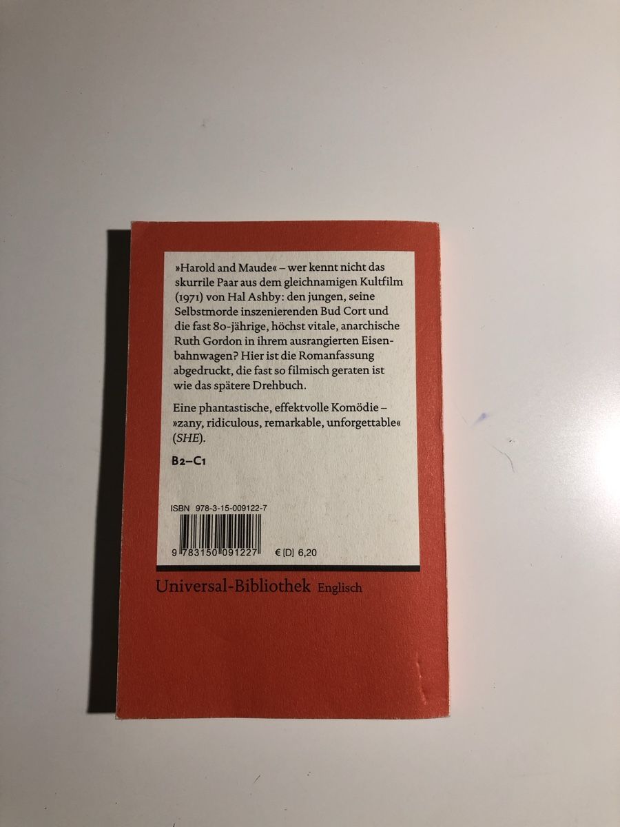 Livres: Colin Higgins / Harold and Maude – D'occasion à Zuchwil par simge_1907 1