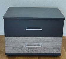 Stilvoller Nachttisch in Anthrazit/Grau für Ihr Schlafzimmer