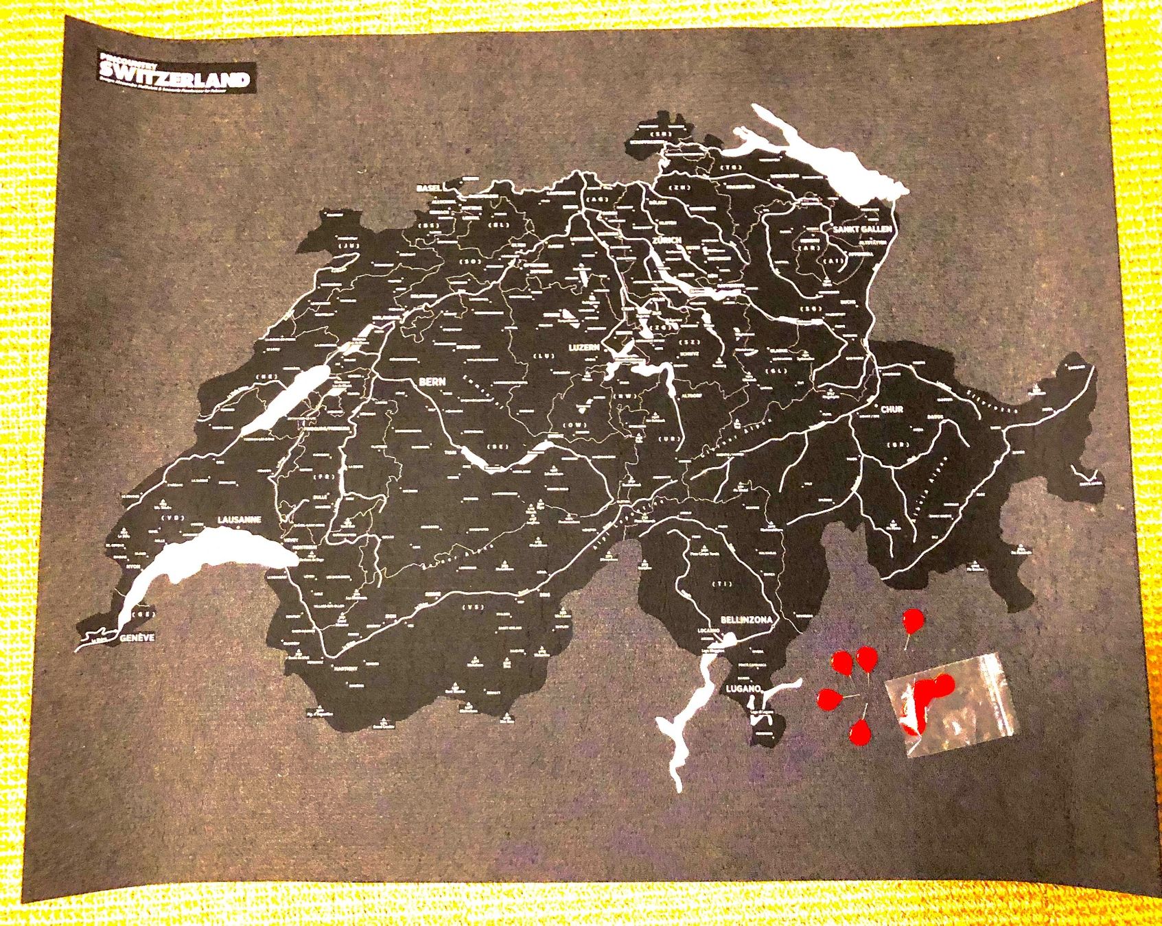 Tutte le decorazioni: SWISS PIN MAP - jamais utilisé ! – Nuovo e nell'imballaggio originale da Commugny venduto da rit_5lq2 1