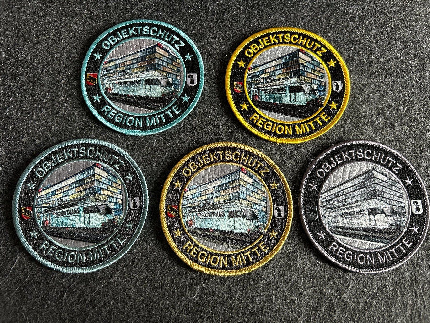 Placchette & Badge: Konvolut Patches Objektschutz Securitrans Region Mitte – Usato da Berikon venduto da DGC-1995