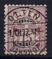 Ziffermarke 15 Rp. 64A   Vollstempel:  OLTEN 1.XII.92