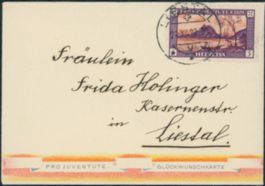 1929 - Pro Juventute - Briefli - Liestal BL